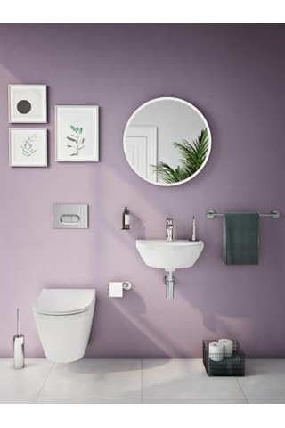 Round A42705 Lavabo Bataryası Krom Çok Renkli