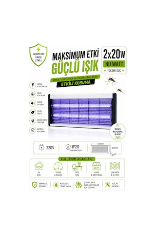 40w Elektrikli Uv Led Işıklı Sinek Öldürücü Sinek Kovucu Işık