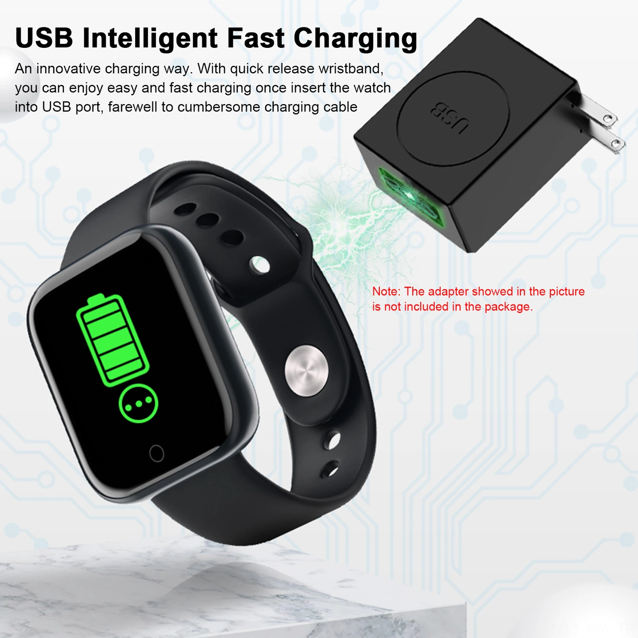 Moveevo Y68 1.44" Ips Ekran Akıllı Spor Saat (İthalatçı Garantili)