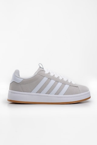 Bartrobel Kadın Süet Gri Spor Ayakkabı Sneaker