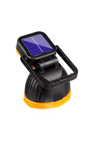 Powermaster Pm-8033a Solar Şarjlı 6 Modlu El Feneri Ve Işıldak Acil Durum Lambası Beyaz Sarı Kırmızı