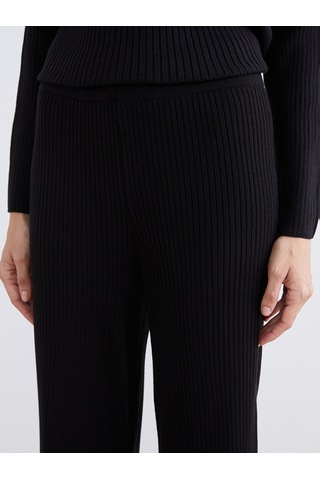 Lcw Comfort Siyah Beli Lastikli Kadın Triko Pantolon