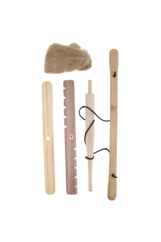 Homyl Açık İlkel Yangın Marş Aracı Ahşap Yay Matkap Çift Çok Renkli