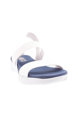 Dgn 102-23y Kadin Lastikli Sandalet 102-2265-R9963 Beyaz - Lacivert
