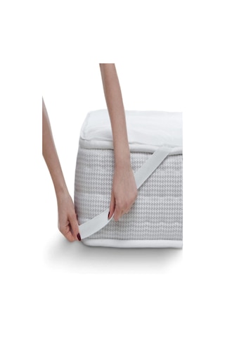 Bebesi Köşe Lastikli Sıvı Geçirmez Micro 100x200 Cm Alez Tek Kişilik Beyaz