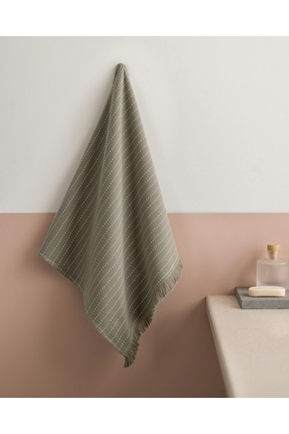 Eleta Pamuklu Yüz Havlusu - Gri 8684427190623 Gri