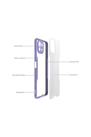 Uryport Xiaomi Mi 11 Lite Kılıf Platin Silikon - Mavi