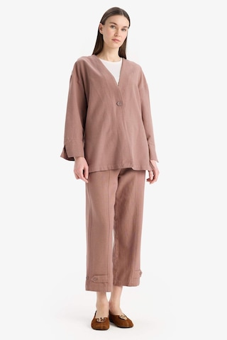 DeFacto Keten Karışımlı Basic Düz Kısa Paça Harem Pantolon B7506AX25SPBN552