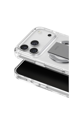 Apple Uyumlu iPhone 17 Pro Max Kılıf Heldro Tutma Bandı Ve Bilek Askısı Premium Yüksek Dayanıklı Koruma Kapak Şeffaf