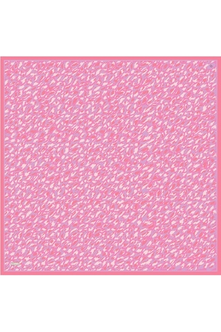 BELLİ Saf İpek Eşarp 4103d Twill İpek - 90 X 90 / Pembe Pembe