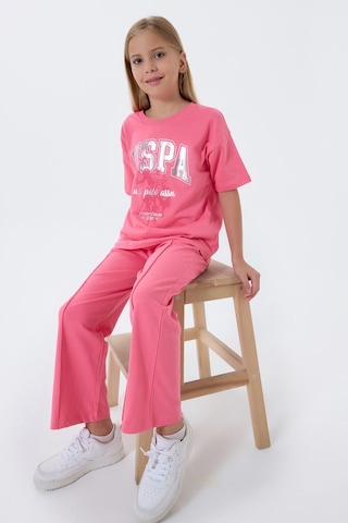 U.s. Polo Assn. Kız Çocuk Pembe Pijama Takım Us2509-c-v1 Pembe