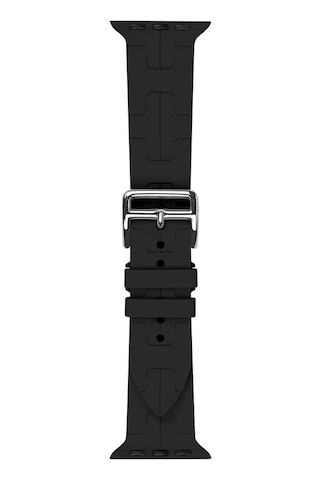 Ekılıf - Apple Uyumlu Watch Ultra 49mm - Kordon Silikon Kordon Krd-92 - Siyah
