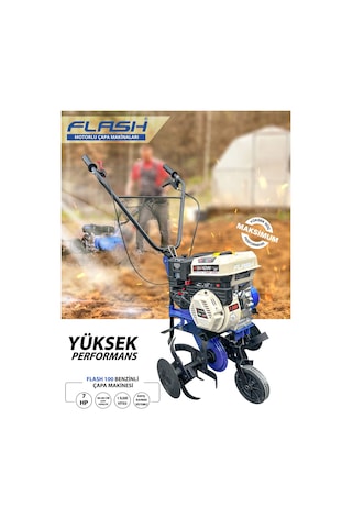 Flash 100 7 Hp Shineray Yeni Nesil 1 İleri Vites Motor Benzinli Çapa Makinesi