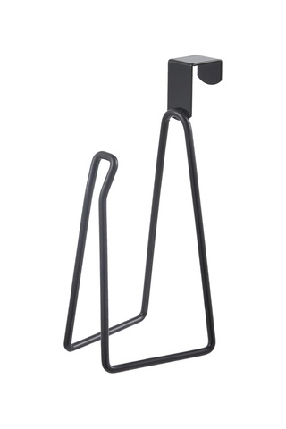 Banyo Depolama İçin Siyah Kağıt Havlu Rafı Siyah