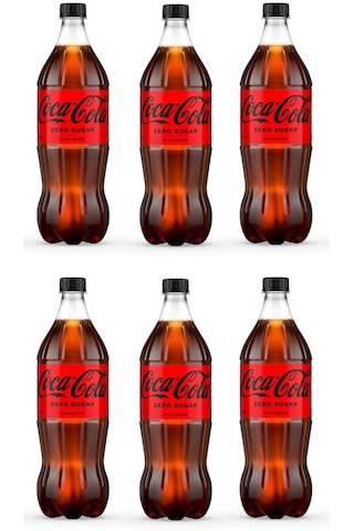 Coca Cola Kola Zero Sugar 1 Lt X 6 Adet