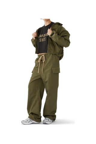 Fear Of God Doku Desenli Naylon Pantolon Yeşil
