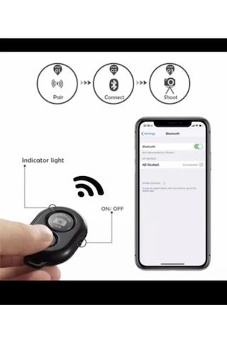 Tripod Profesyonel Fotoğraf Video Çekimi Kumandalı Telefon Tutucu Işıklı Ledli Gri