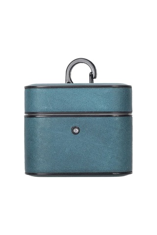 Toyigoo Toyigoo Casquet Apple Airpods 3.nesil Uyumlu Deri Kılıf Aa32 Mavi