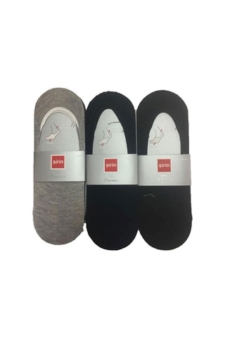 Şirin Erkek Dikişsiz Kaymaz Babet Çorap 6 Lı Paket Asorti Antrasit - Lacivert
