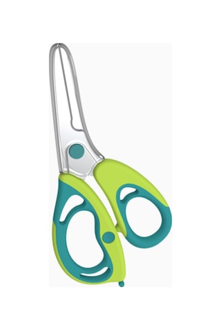 Konesam Açık Yeşil Bebek Besin Makası - Çelik, Multifonksiyonel Sebze Et Kesici, Ev Ve Taşınabilir Anne Bebek Gereci