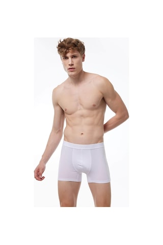 Malabadi 014 Erkek Modal Boxer-Beyaz