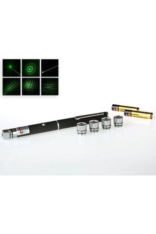 Yeşil Lazer Pointer 8000 Mw 5 Başlıklı Diğer