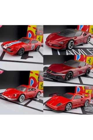 Hot Wheels Ferrari 5'li Kutu Model Araba Seti