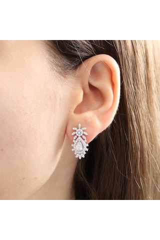 Mia Vento Effective Diamond Bereket Damlası Işıltılı Gümüş Mini Set