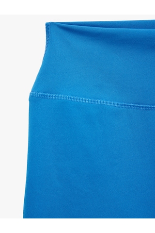 Koton Yüksek Bel Slim Fit Basic Tayt Mavi 6sak40445nk