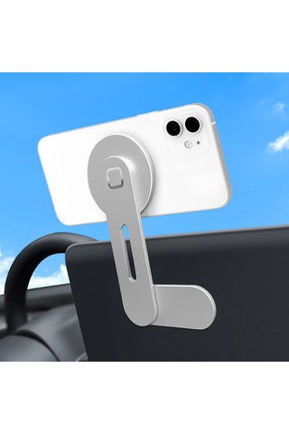 Tenfowee Mıknatıslı Araç İçi Telefon Tutucu - Alüminyum Alaşım Genişletilebilir Mavi