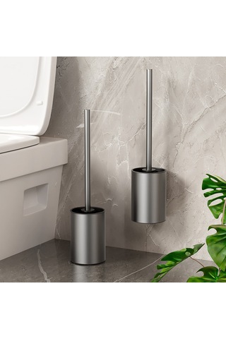 Yifomall Banyo Temizlik Seti: Paslanmaz Çelik Duvarlı Golf Silikon Tuvalet Fırçası, Delme Yok, Ölüm Kutusu Yok, Ev Kullanıma Uygun Buz Dağı Mavisi Diğer