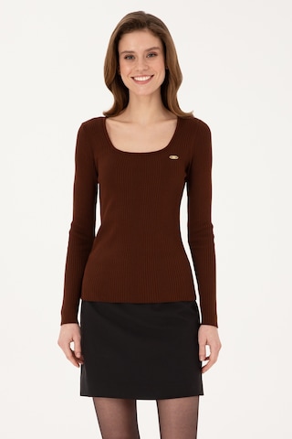 U.S. Polo Assn. U.s. Polo Assn. Kadın Kahverengi Kazak /triko 50314618-vr029