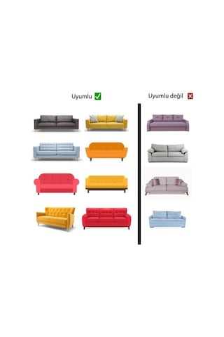 2 Kişilik Pamuklu Koltuk Kanepe Örtüsü Strech - 150x195 Kahve