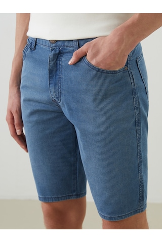 Lcw Jeans İndigo Süper Skinny Fit Erkek Jean Şort