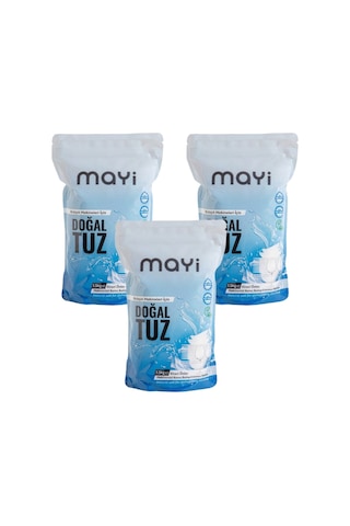 Mayi Tuz Doğal Bulaşık Makinesi Tuzu 3 x 1.5 KG