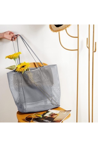 Springsun 35 Litre Çok Kapasiteli Plaj Çanta - Yarı Ağızlı Ve Katlanabilir, Deniz, Piknik, Çamaşır & Tatil İçin Dayanıklı Nilon Torba