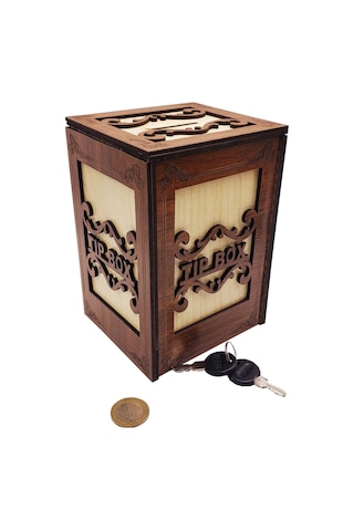 Büro Ev Ofis Hediyesi İçin Tekli Ahşap Mdf Box Stil Prestij Kutu