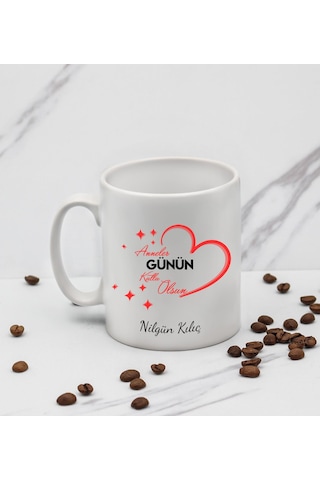 Kişiye Özel Anneler Gününe Özel Tasarım Kupa Anneye Hediye Kupa Bardak Mug T4 Kişiye Özel Anneler Gününe Özel Tasarım Kupa Anneye Hediye Kupa Bardak Mug T4