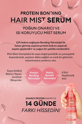 Yoğun Onarıcı Ve Isı Koruyucu Mist Serum Kundal Protein Bonding Hair Mist Serum 150ml Violet Muguet