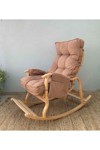 Reyo Santorini Sallanan Sandalye Dinlenme Ve Tv Koltuğu Kahverengi