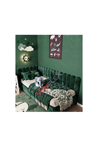 Winflex Yatak Başlık ,duvar Ve Oda Dekorasyon Panel 10adet- 15x100cm Yeşil 100 x 150 CM