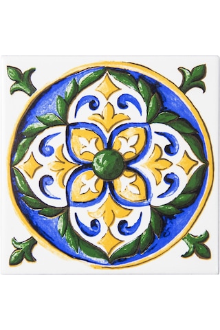 Can Seramik – 10x10 Cm. Cç-105 Kütahya Çini Karo 5'li 1 Paket