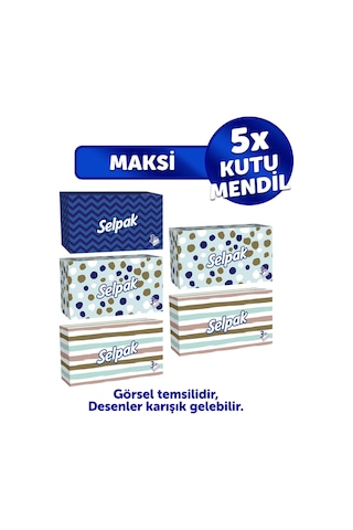 Selpak® Maxi Kutu Mendil 5'li