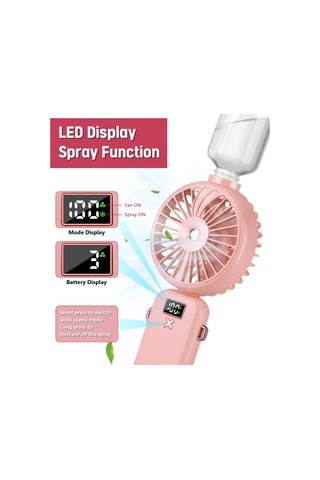 Jialan Su İle El Vantilatörü, El Vantilatörü, Şarj Edilebilir