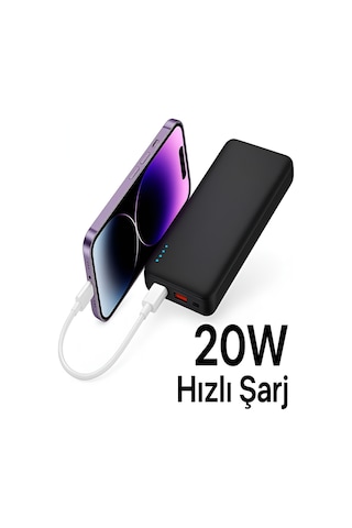 Çelikwork FP10 PD 20 W 10.000 mAh Type-C - Mikro USB Hızlı Şarj Powerbank