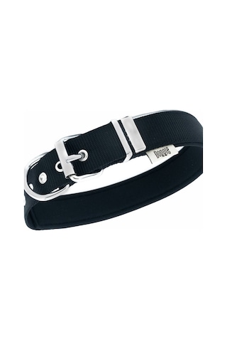 Doggie Comfort Metal Kemik İşlemeli Köpek Boyun Tasması M 3x42-50 CM Siyah