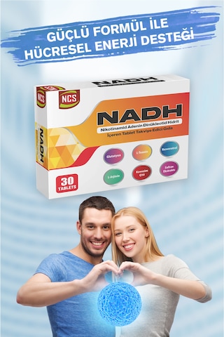 Nadh Safran Koenzim Q10 Glutatyon Teanin L-arjinin Resveratrol 30 Tablet L-sitrulin D-riboz