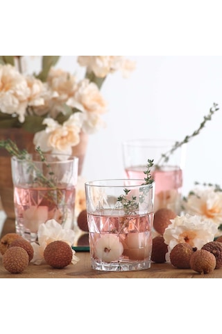 LAV Keops Cam Meşrubat Bardağı 6'lı 345 ml (Su/Kokteyl Bardağı )