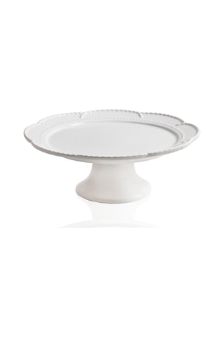 The Mia Grande Pasta Kek Standı Beyaz 31x12 Cm Grd0014 Beyaz