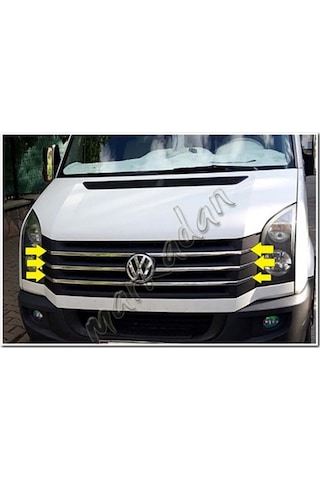 Vw Crafter Krom Ön Panjur 2012-2017 6 Parça Paslanmaz Çelik